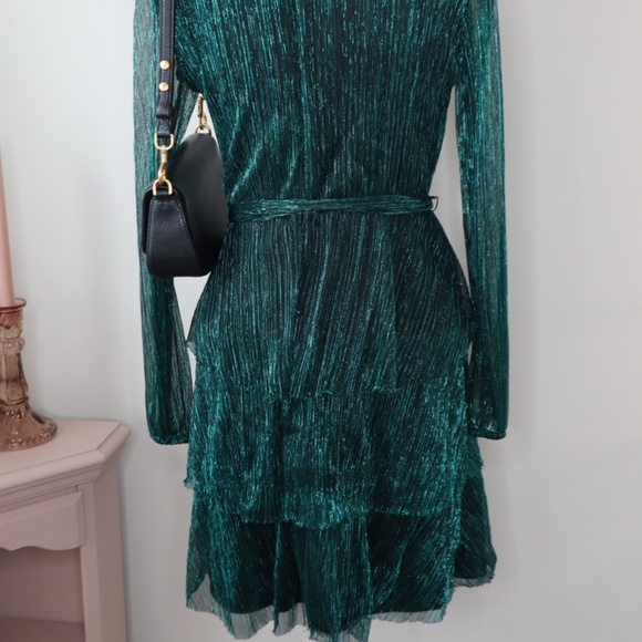 Sparkly Green Rachel Zoe Dress size XS - Picture 4 of 6